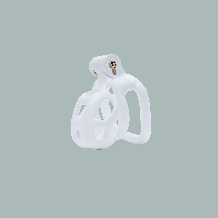 White Cobra Chastity Cage Kit 1.77 To 4.13 Inches Long, gallery view 3