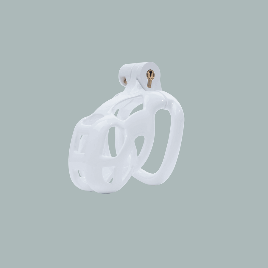 White Cobra Chastity Cage Kit 1.77 To 4.13 Inches Long, gallery view 4