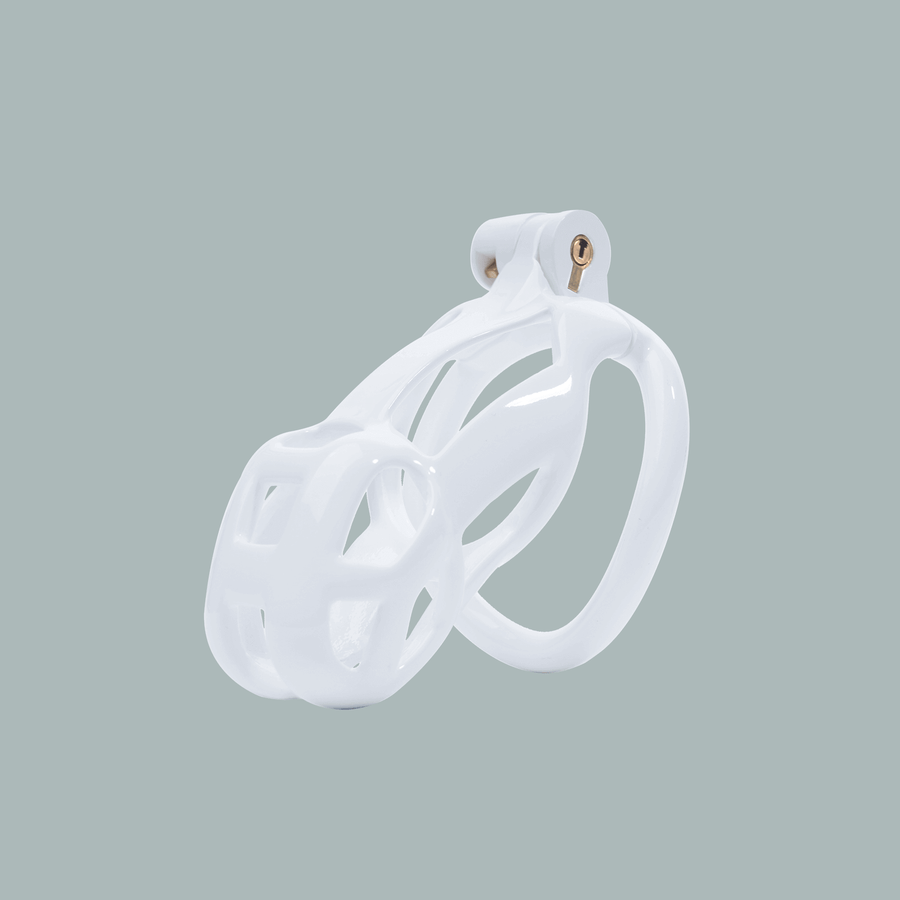 White Cobra Chastity Cage Kit 1.77 To 4.13 Inches Long, gallery view 5