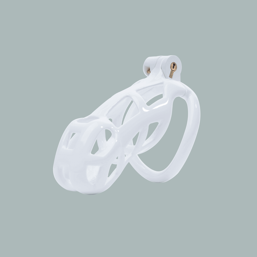 White Cobra Chastity Cage Kit 1.77 To 4.13 Inches Long, gallery view 6