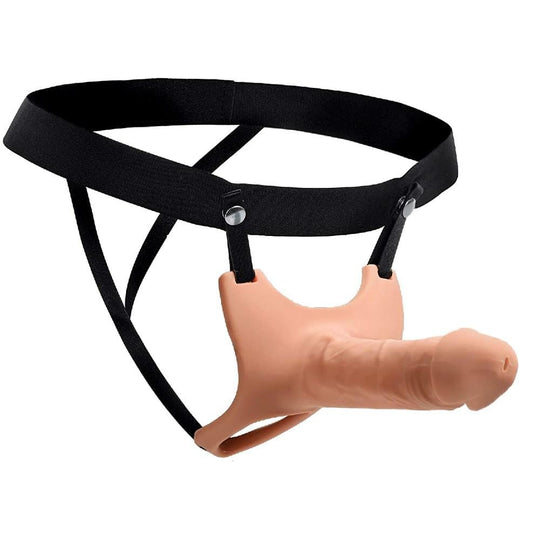 Realistic 7" Strapon Harness BDSM product view