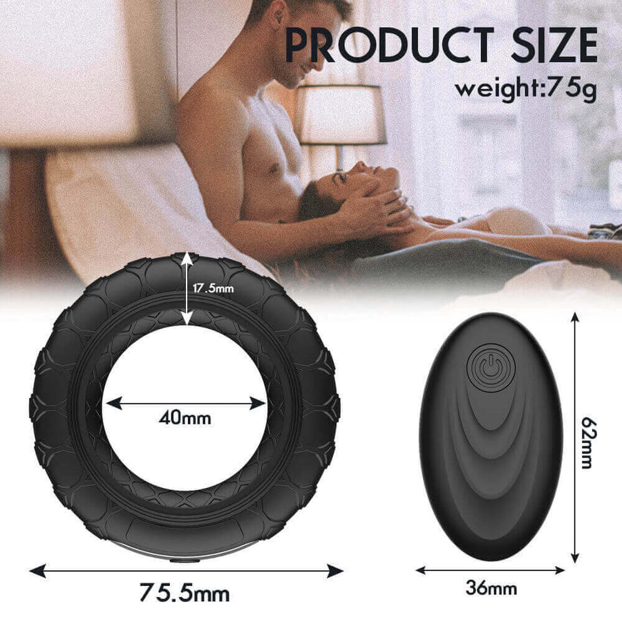 Wireless Electric Waterproof Vibrating Cock Ring, gallery view 8