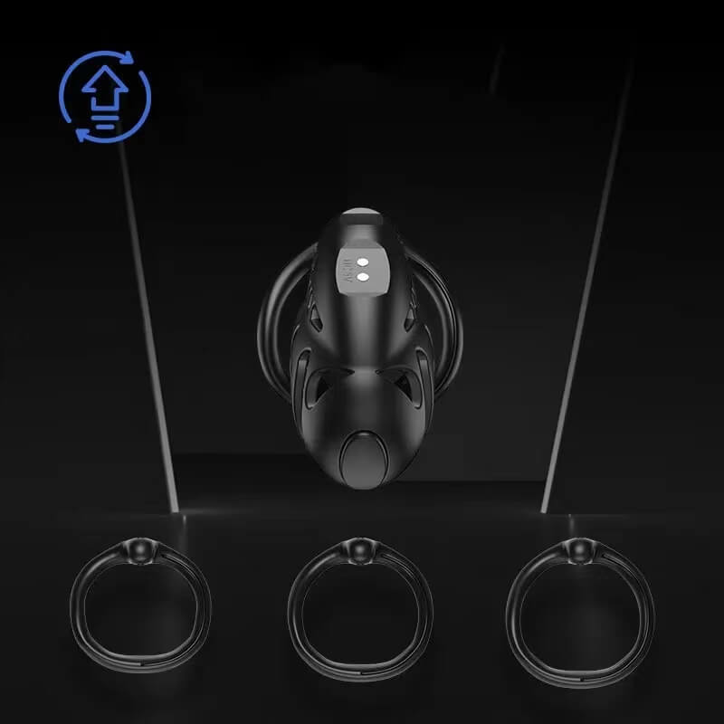 Wireless Remote Control Electric Shock Chastity Cage, gallery view 4