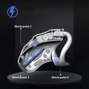 Wireless Remote Control Electric Shock Chastity Cage