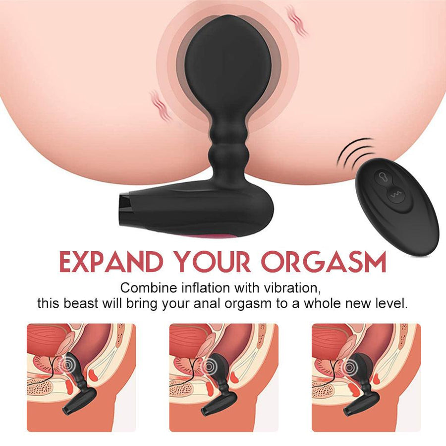 Remote Control Vibrator Inflatable Anal Plug, gallery view 7