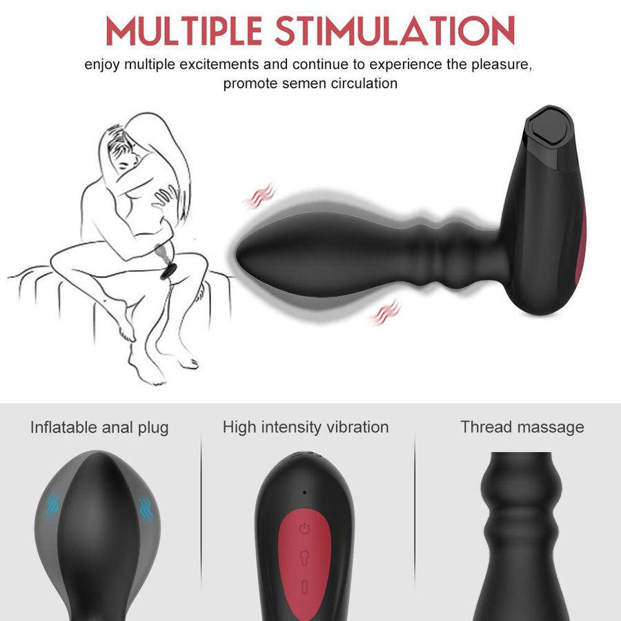 Remote Control Vibrator Inflatable Anal Plug, gallery view 8