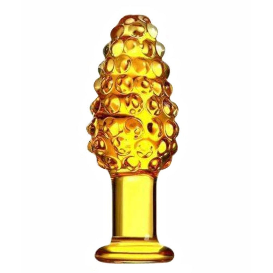 Golden Glass Butt Plug product view